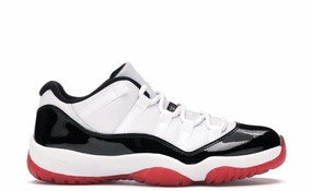AJ 11 Retro Low Concord Bred Air Jordan signature sneakers in bold colorways