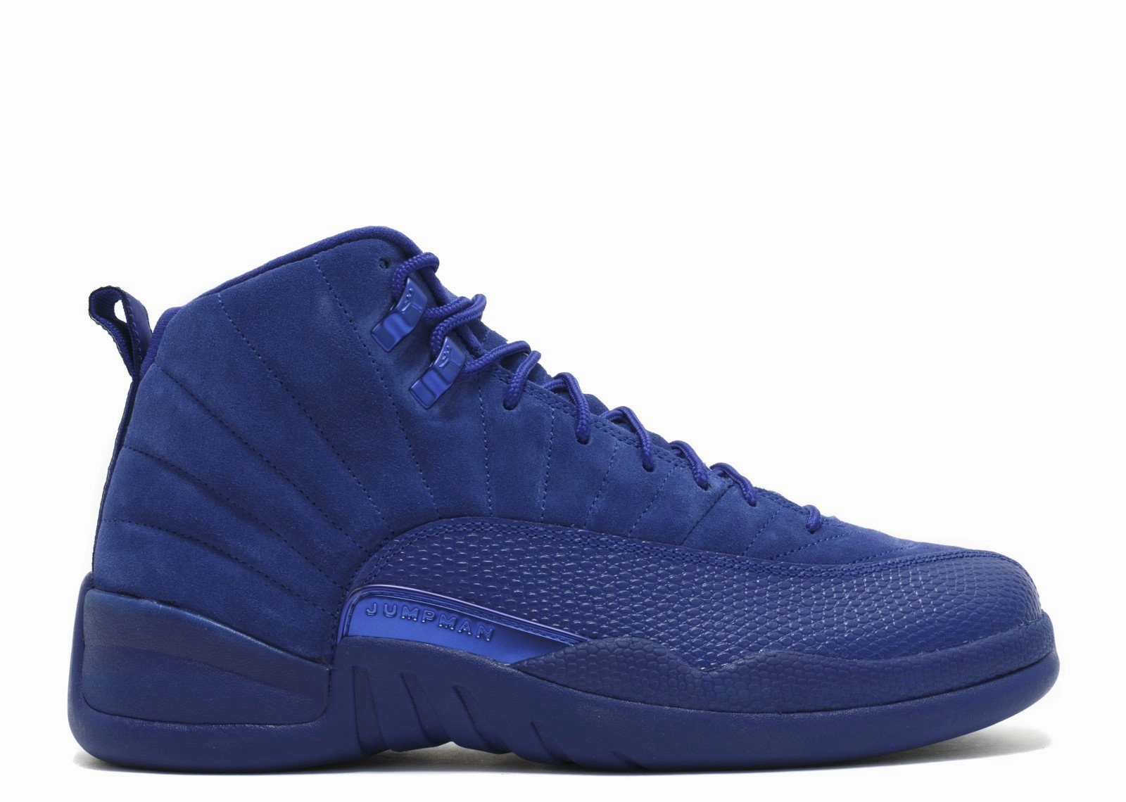 AJ 12 Retro Deep Royal Blue Air Jordan signature sneakers in bold colorways