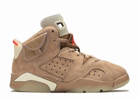 AJ 6 Retro Travis Scott British Khaki (PS) Air Jordan signature sneakers in bold colorways