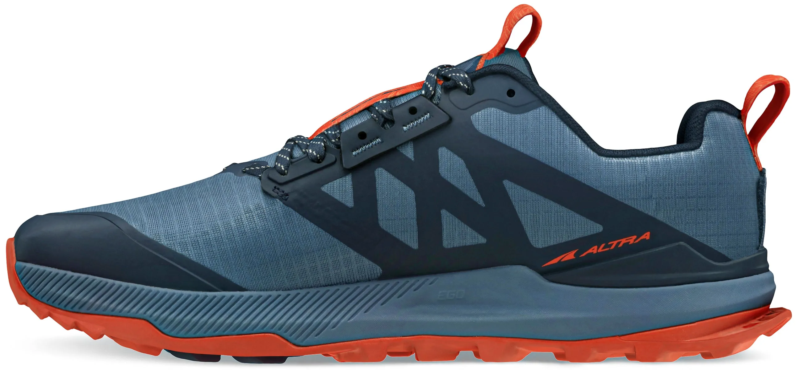 Altra Lone Peak 8 Mens Trail Running Shoes - Blue Mens Trail Trainers