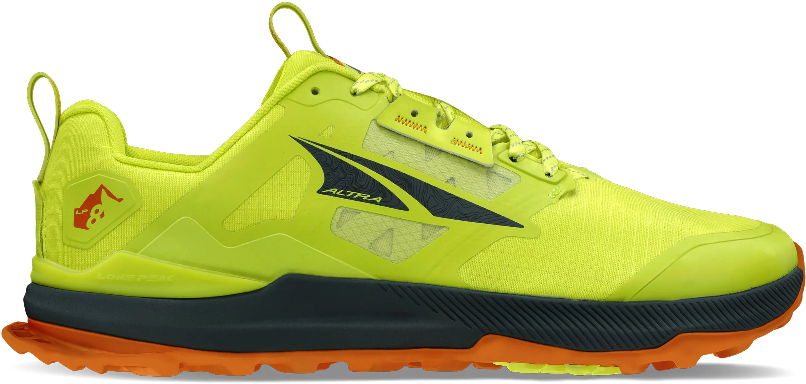 Altra Lone Peak 8 Mens Trail Running Shoes - Yellow Altra men's shoe styles
