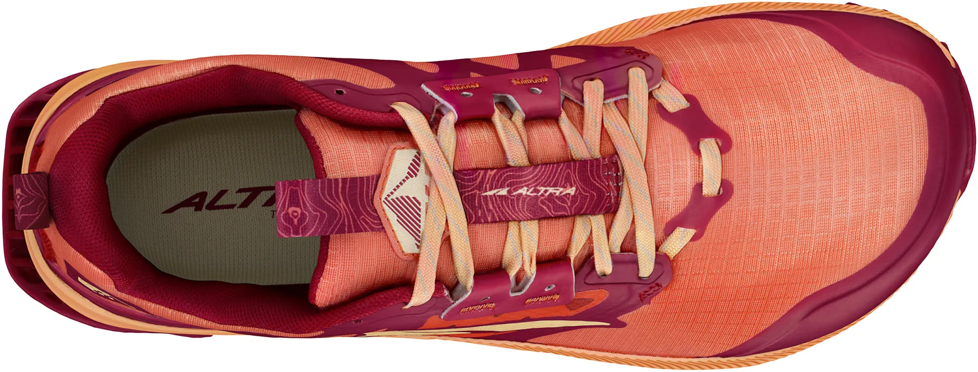 Altra Lone Peak 8 Womens Trail Running Shoes - Red Womens Performance Shoes