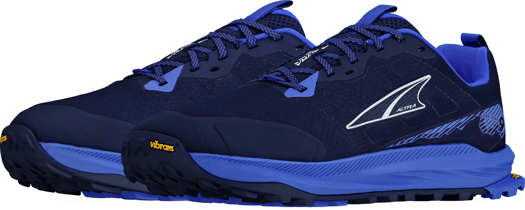 Altra Lone Peak 9  Mens Trail Running Shoes - Blue Mens Trail Trainers