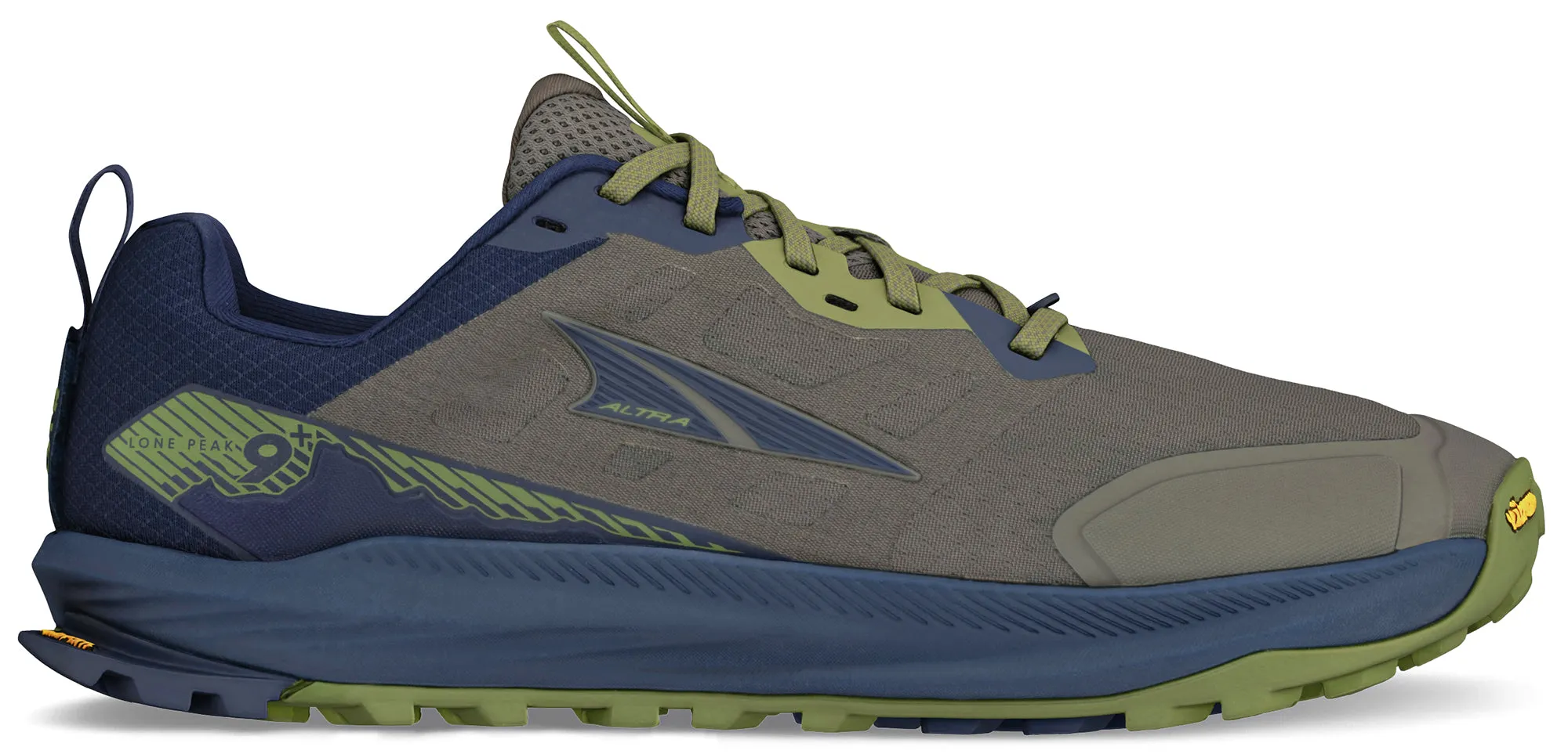 Altra Lone Peak 9  Mens Trail Running Shoes - Green Altra men's shoe styles