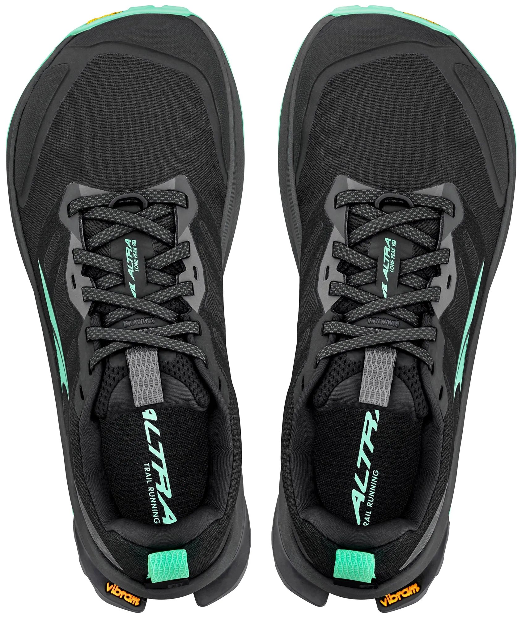 Altra Lone Peak 9  Womens Trail Running Shoes - Black Womens Performance Shoes