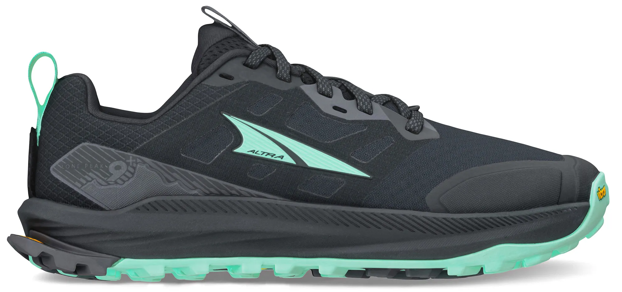 Altra Lone Peak 9  Womens Trail Running Shoes - Black Altra women's shoes