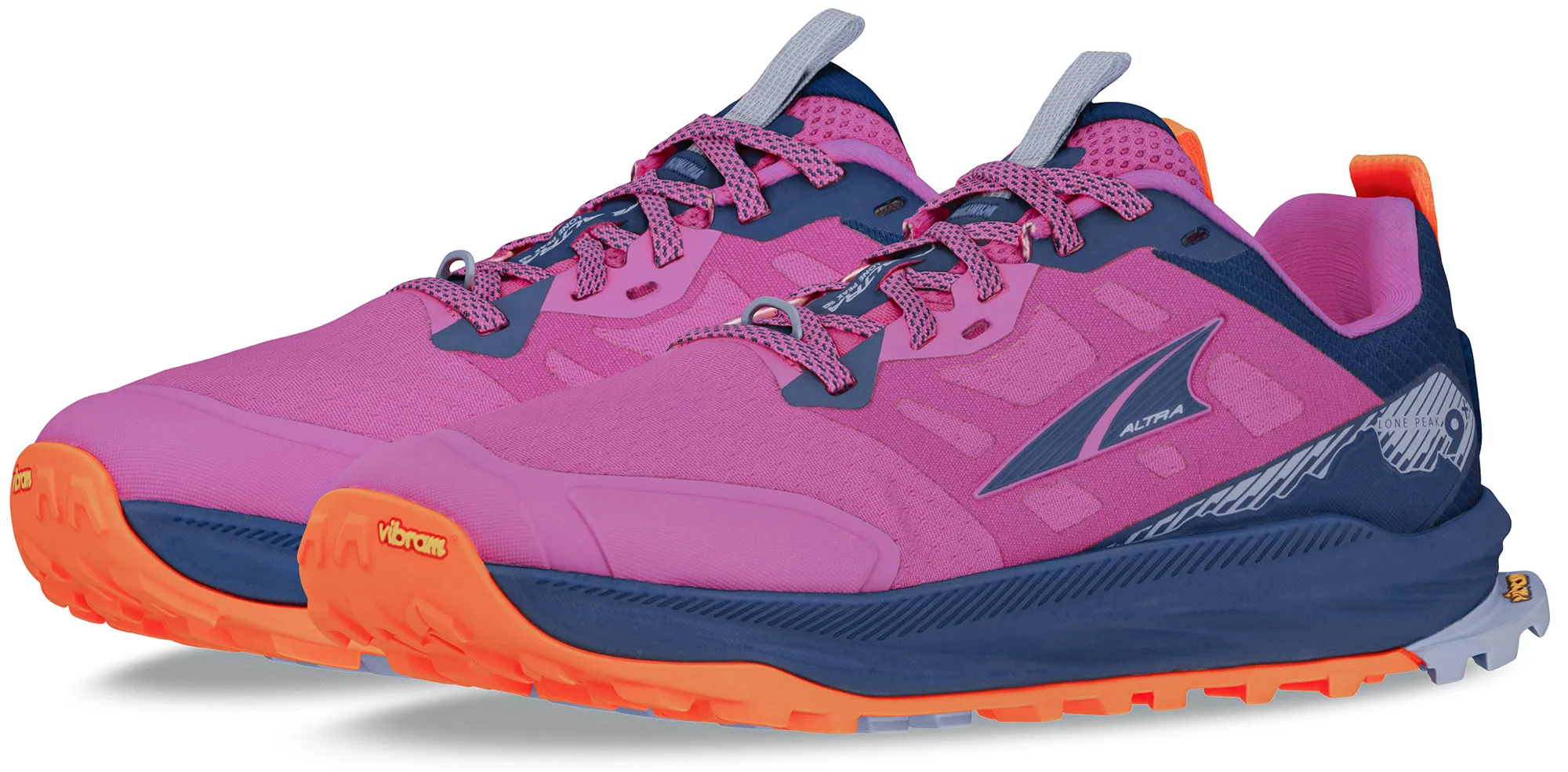 Altra Lone Peak 9  Womens Trail Running Shoes - Purple Womens Performance Shoes