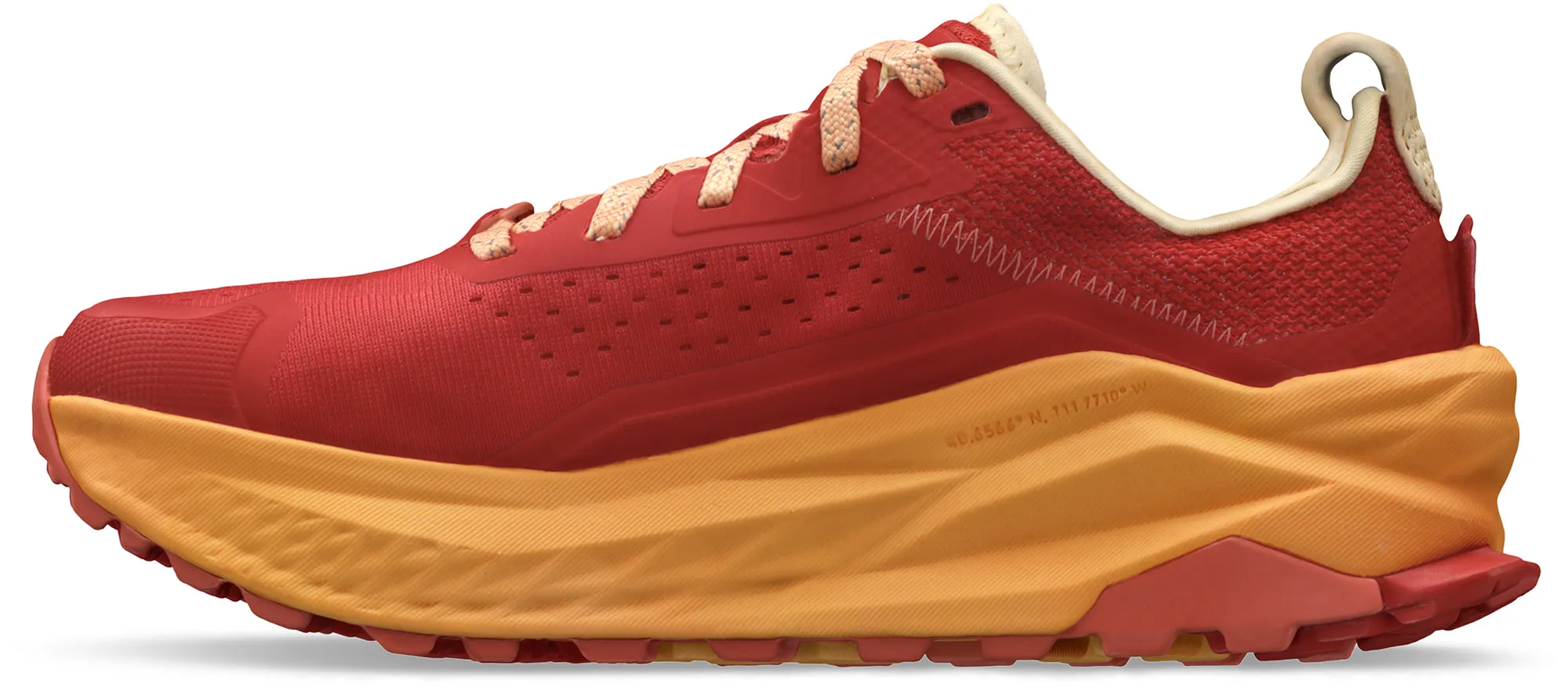 Altra Olympus 6 Womens Trail Running Shoes - Red Womens Performance Shoes