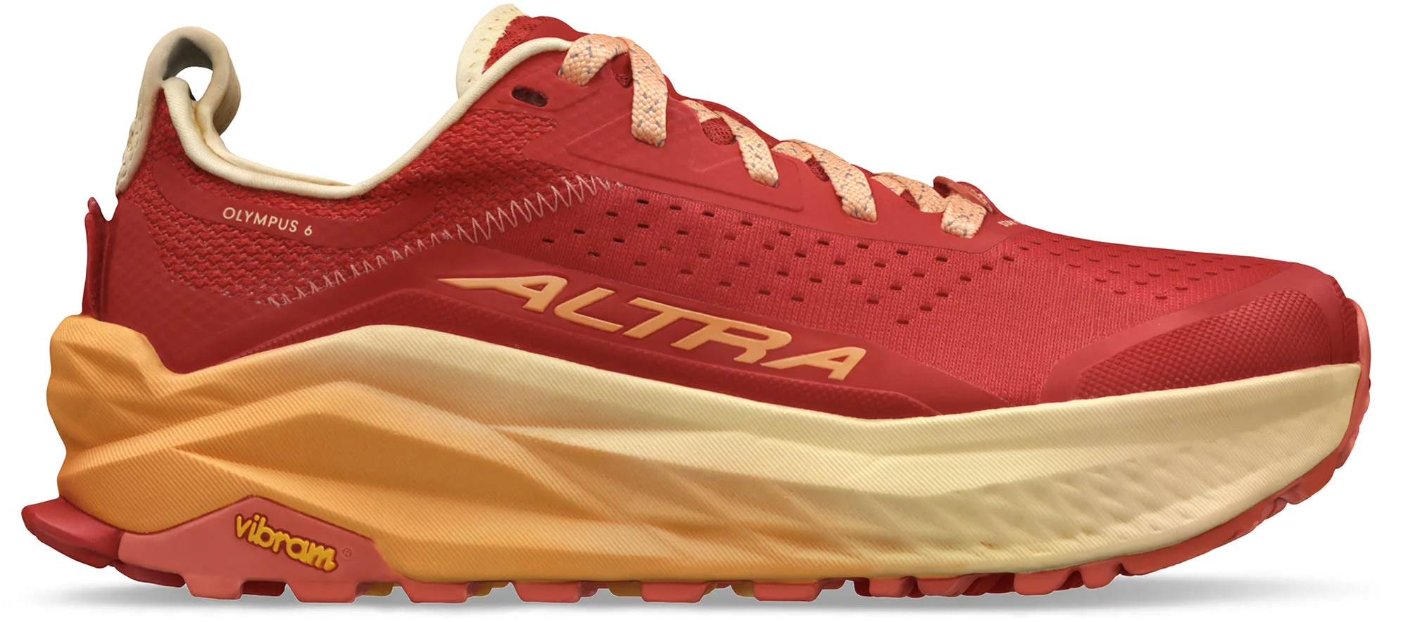 Altra Olympus 6 Womens Trail Running Shoes - Red Altra women's shoes