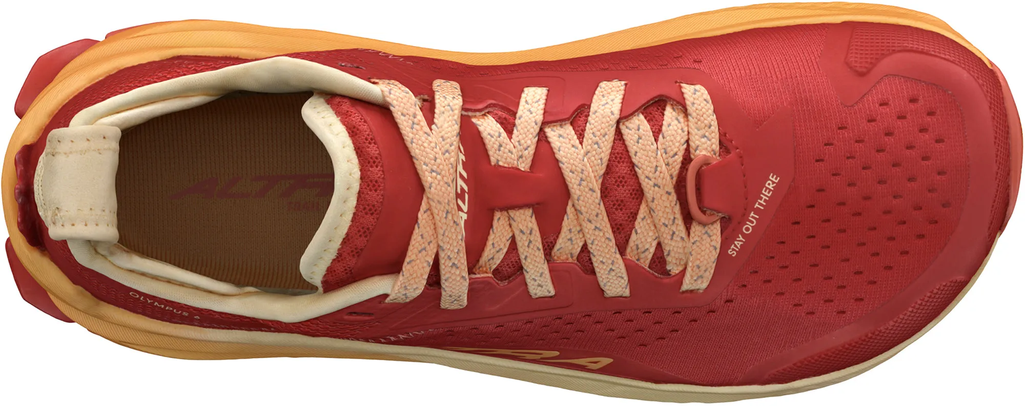 Altra Olympus 6 Womens Trail Running Shoes - Red Womens Performance Shoes