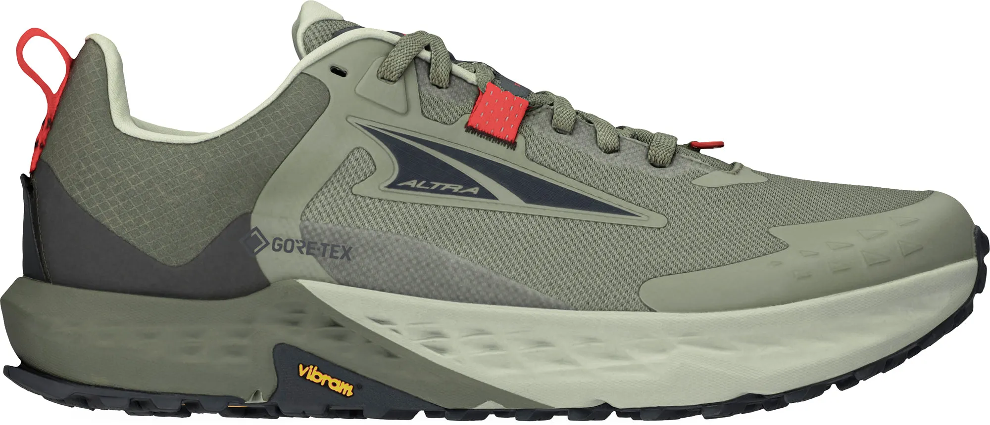 Altra Timp 5 GORE-TEX Mens Trail Running Shoes - Green Altra men's shoe styles