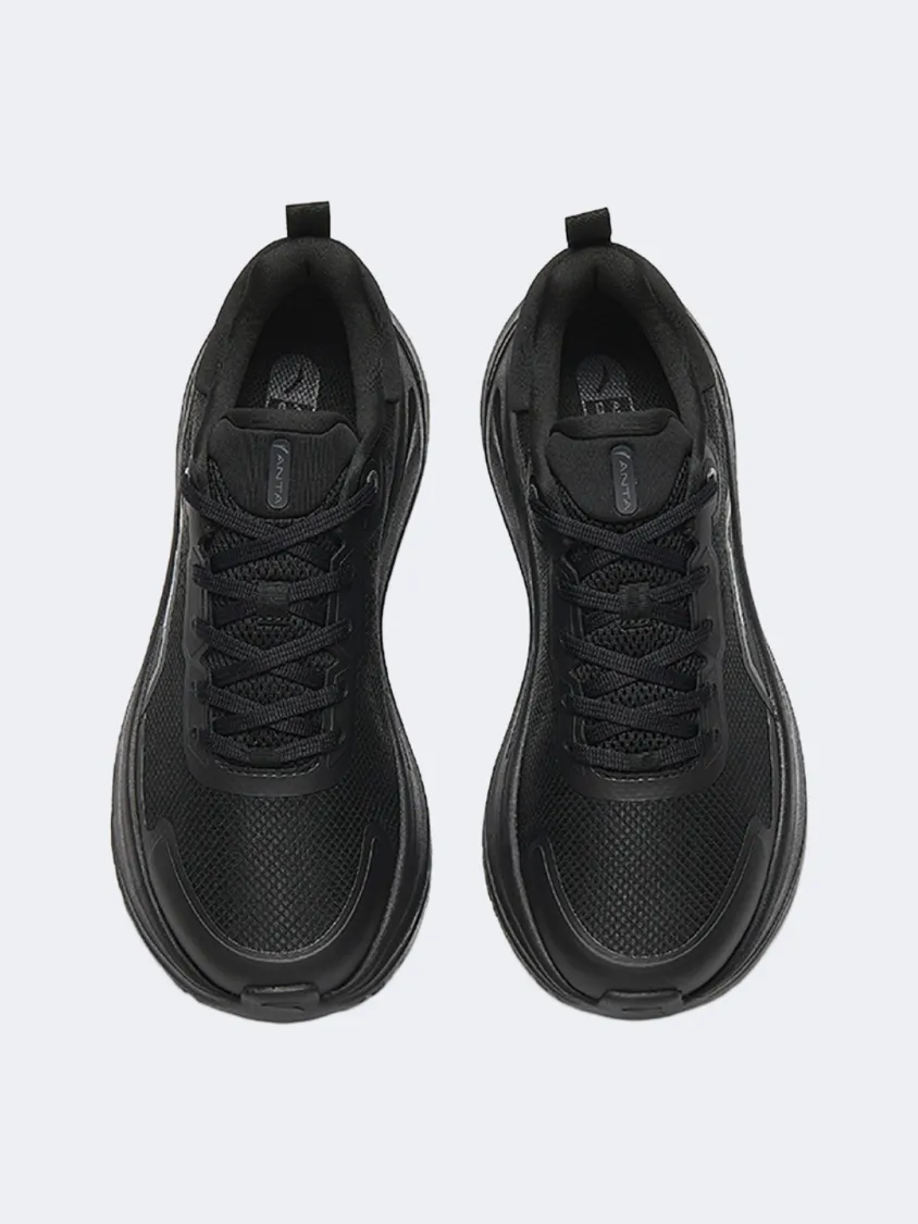 Anta Commute Men Training Shoes Black Mens Urban Style Comfort Shoes
