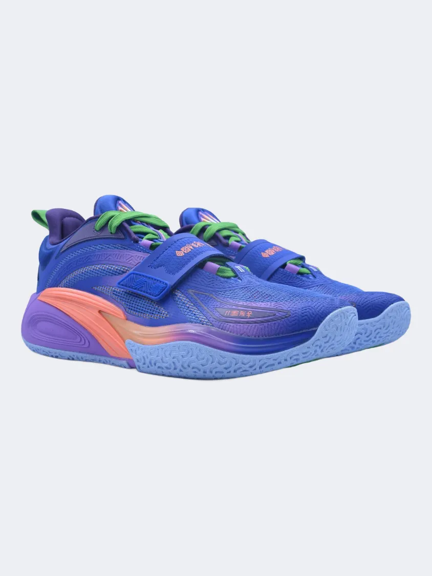 Anta Kai 1 Fleur De Alis Men Basketball Shoes Blue/Purple Mens Urban Style Comfort Shoes