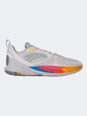 Anta Speed 6 Men Basketball Shoes White/Grey/Silver Essential mens casual shoes for comfort