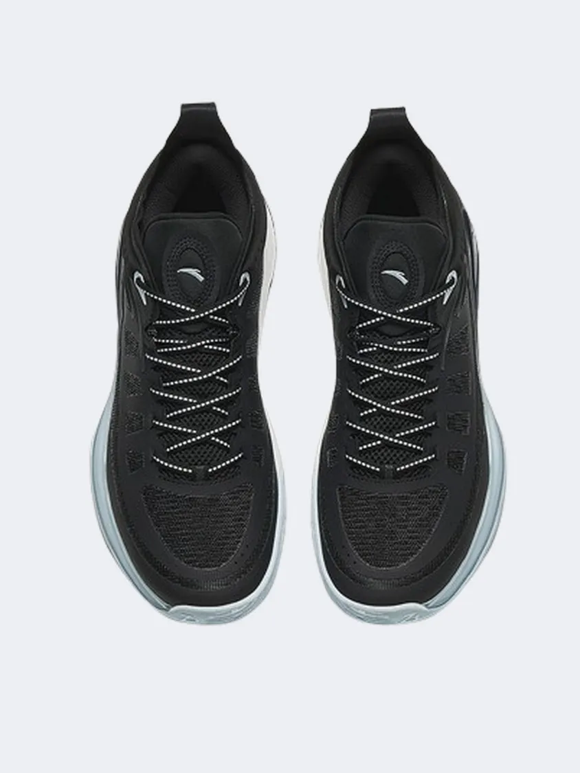 Anta Zup Retro Men Basketball Sneakers Black/Blue Mens Urban Style Comfort Shoes