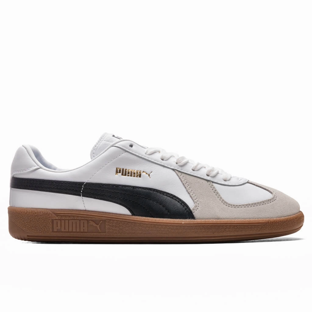 Army Trainer OG - White Puma shoes with suede and modern shape