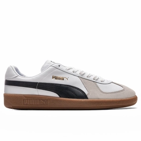 Army Trainer OG - White Puma shoes with suede and modern shape
