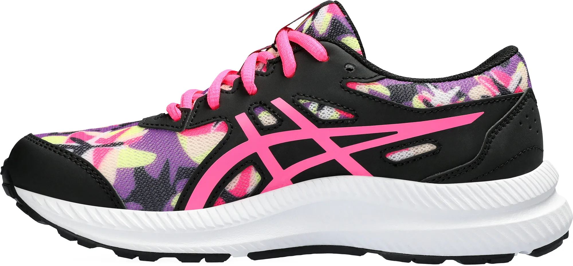 Asics Contend 8 GS Junior Running Shoes - Black Neutral Support Shoes