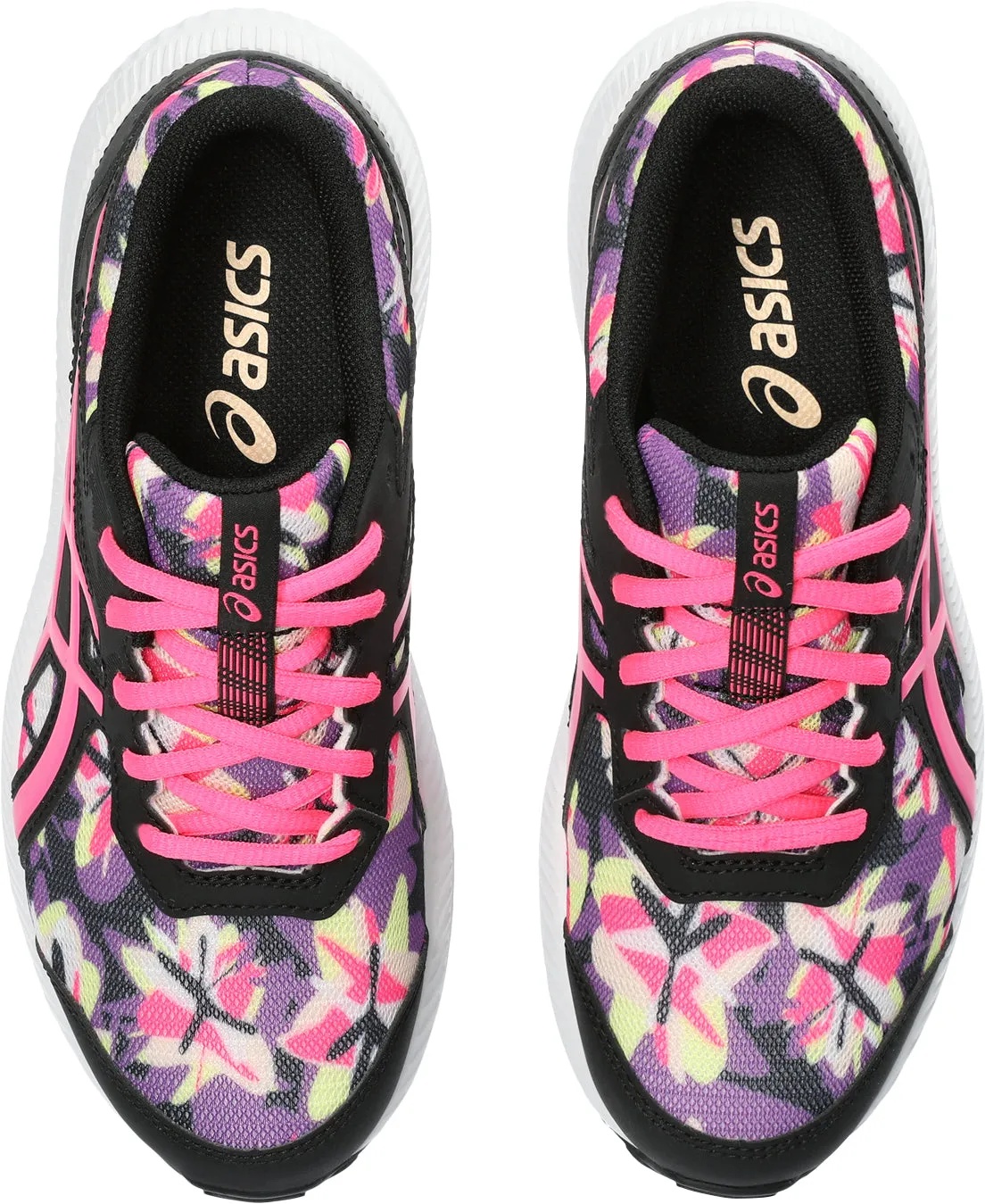 Asics Contend 8 GS Junior Running Shoes - Black Neutral Support Shoes
