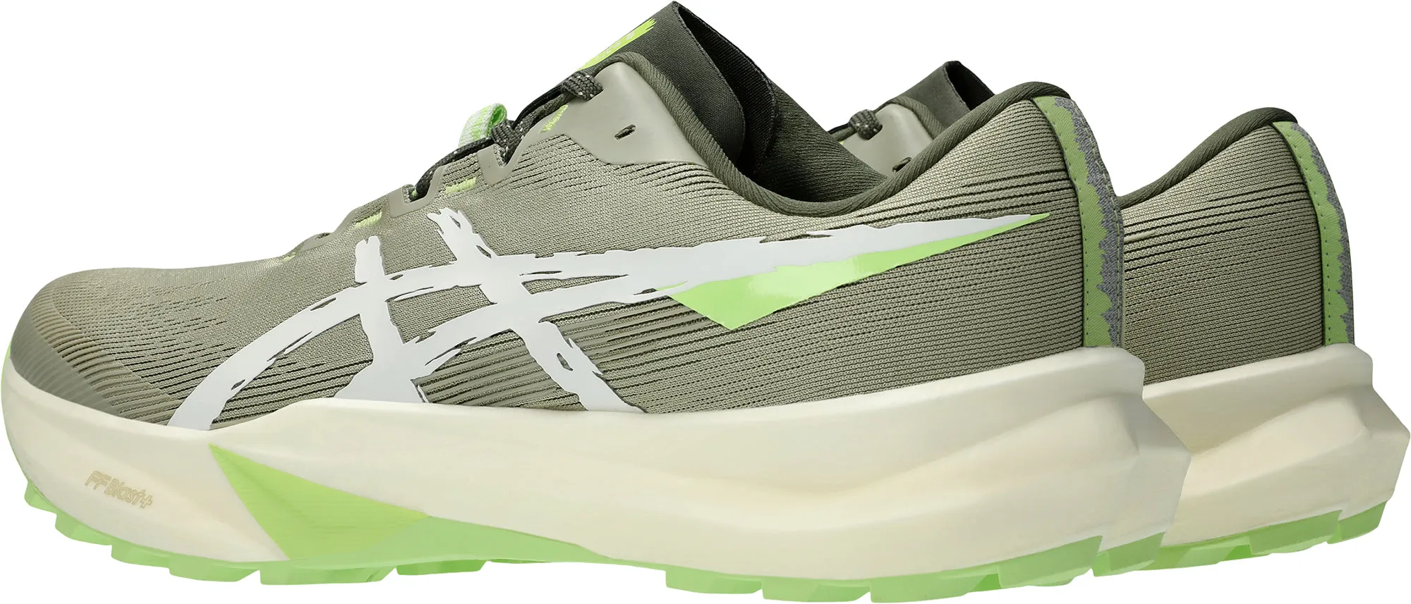 Asics Fuji Lite 6 Mens Trail Running Shoes - Green Flexible Athletic Fit
