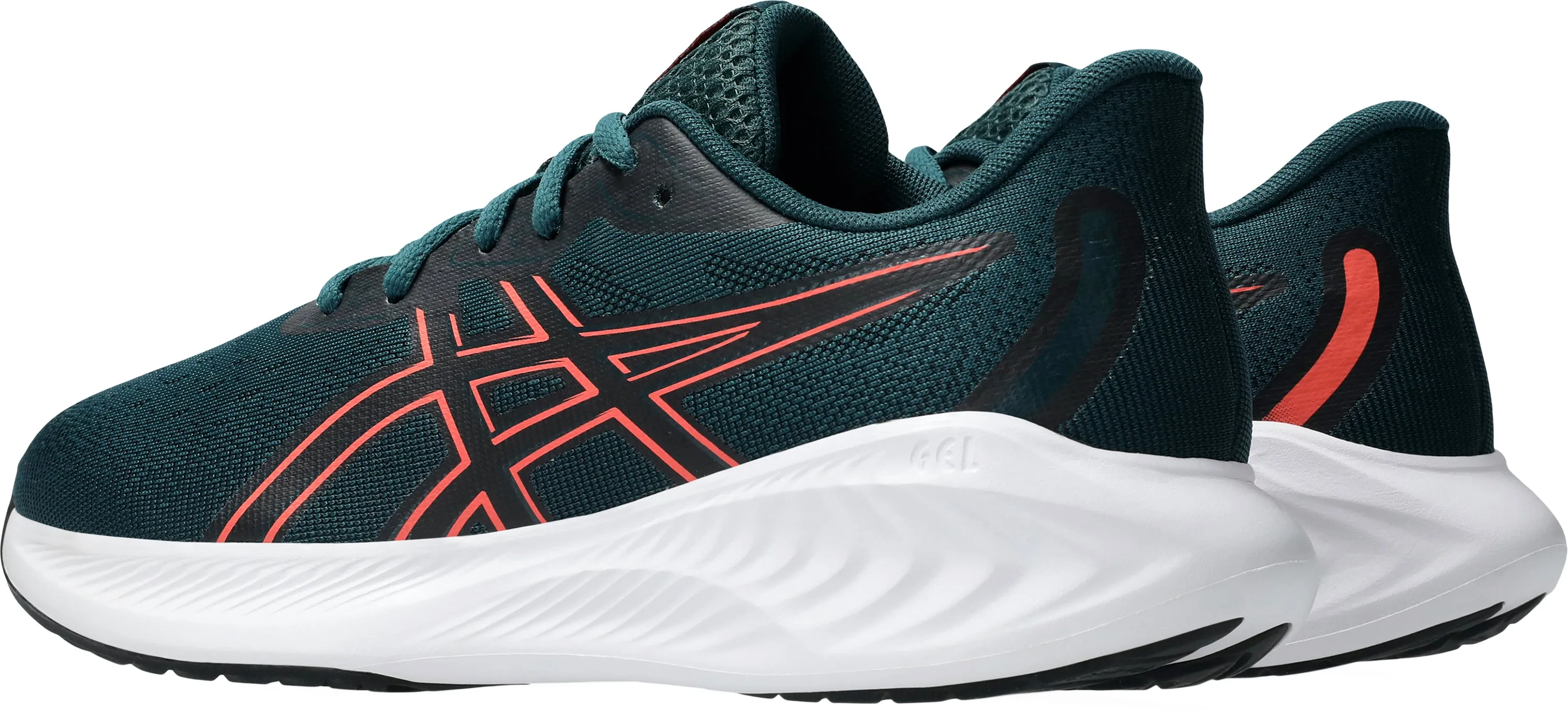 Asics Gel Cumulus 26 GS Junior Running Shoes - Green Cushioned Daily Runners