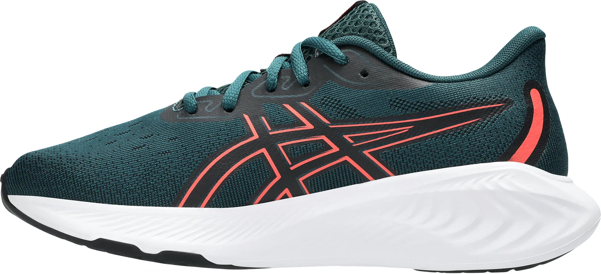Asics Gel Cumulus 26 GS Junior Running Shoes - Green Cushioned Daily Runners