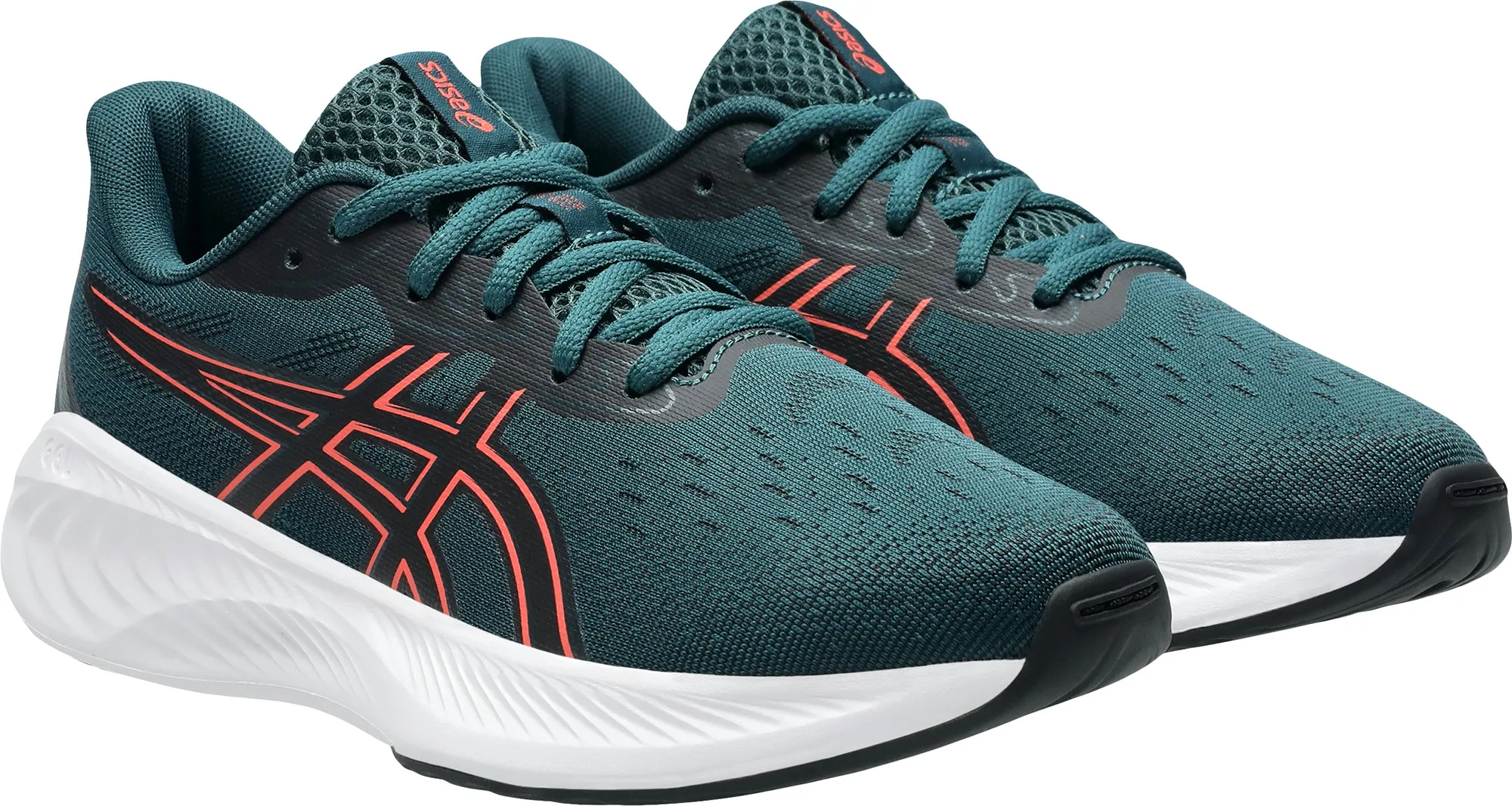 Asics Gel Cumulus 26 GS Junior Running Shoes - Green Cushioned Daily Runners