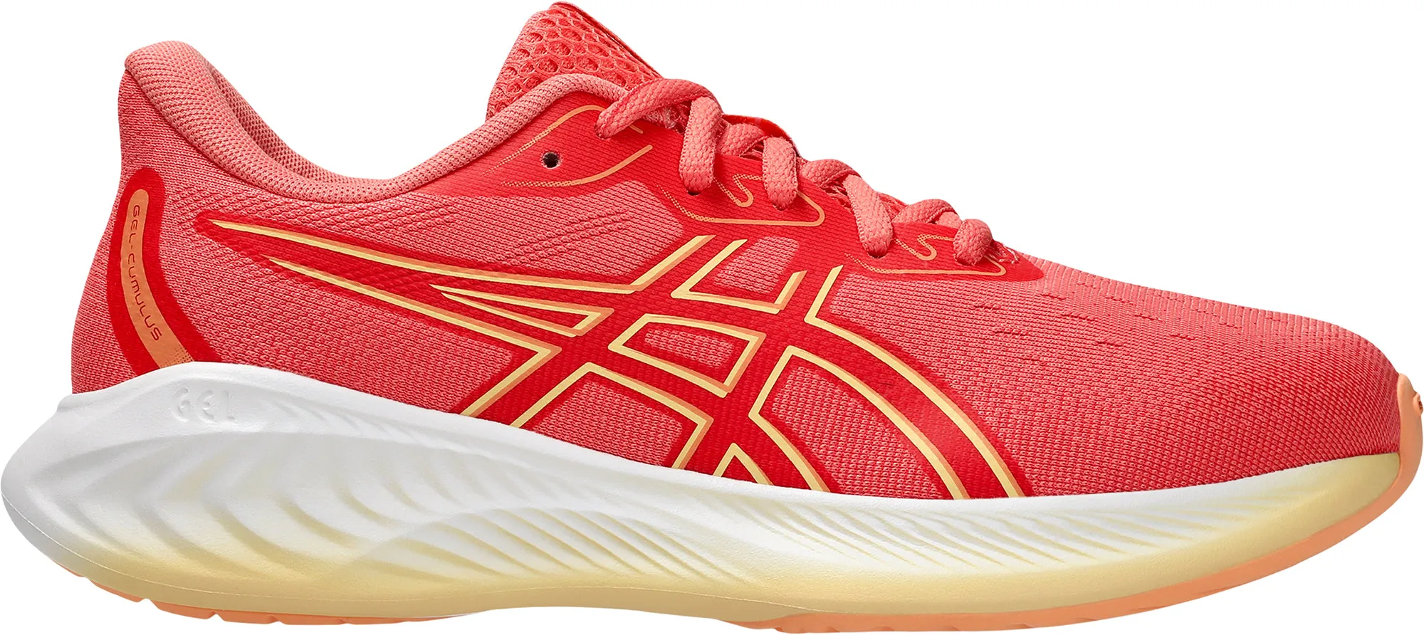 Asics Gel Cumulus 26 GS Junior Running Shoes - Orange Asics Gel Cumulus design