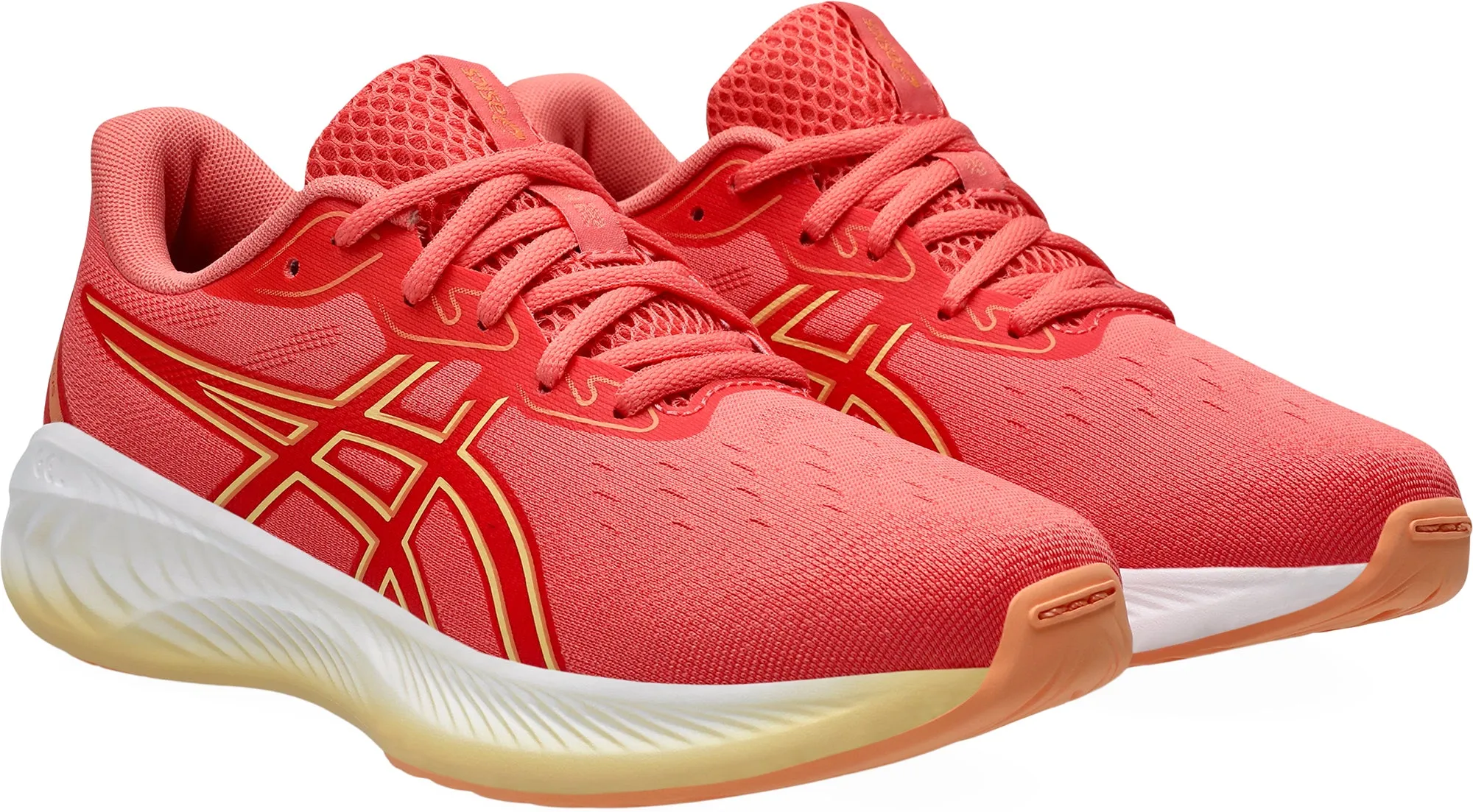 Asics Gel Cumulus 26 GS Junior Running Shoes - Orange Cushioned Daily Runners