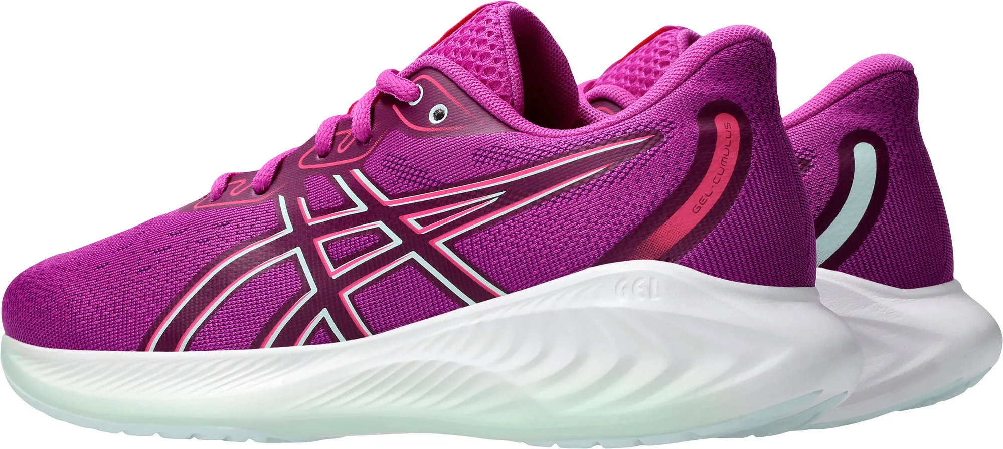 Asics Gel Cumulus 26 GS Junior Running Shoes - Pink Cushioned Daily Runners