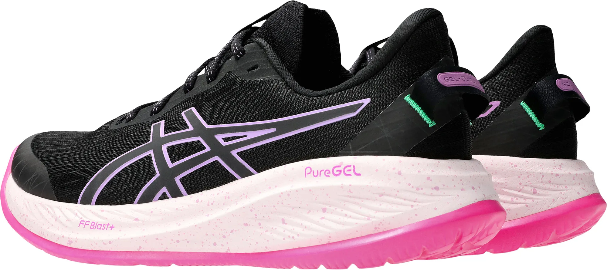 Asics Gel Cumulus 26 Lite-Show Womens Running Shoes - Black Cushioned Daily Runners