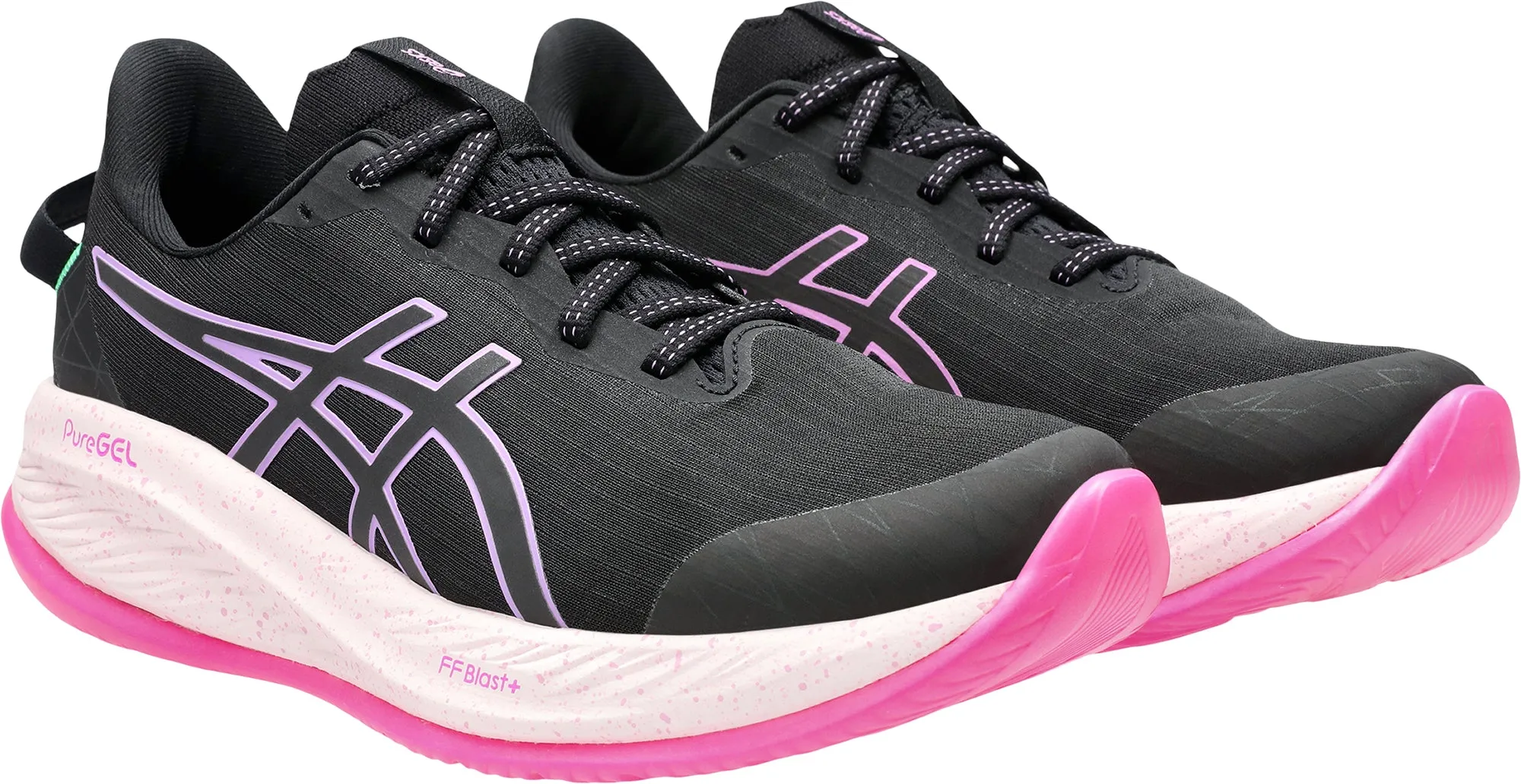 Asics Gel Cumulus 26 Lite-Show Womens Running Shoes - Black Cushioned Daily Runners