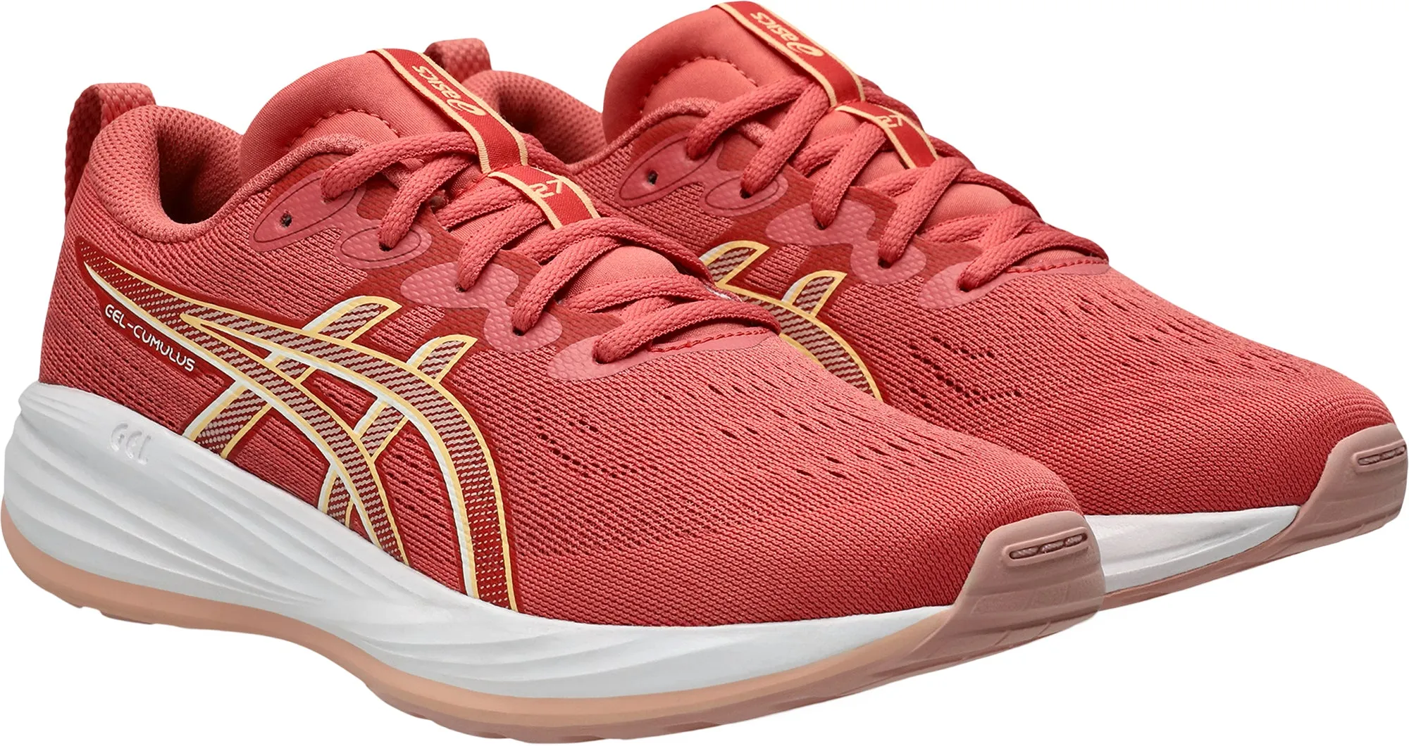 Asics Gel Cumulus 27 GS Junior Running Shoes - Pink Cushioned Daily Runners