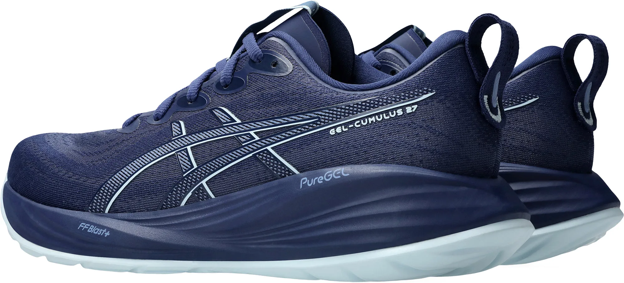 Asics Gel Cumulus 27 Mens Running Shoes - Blue Cushioned Daily Runners