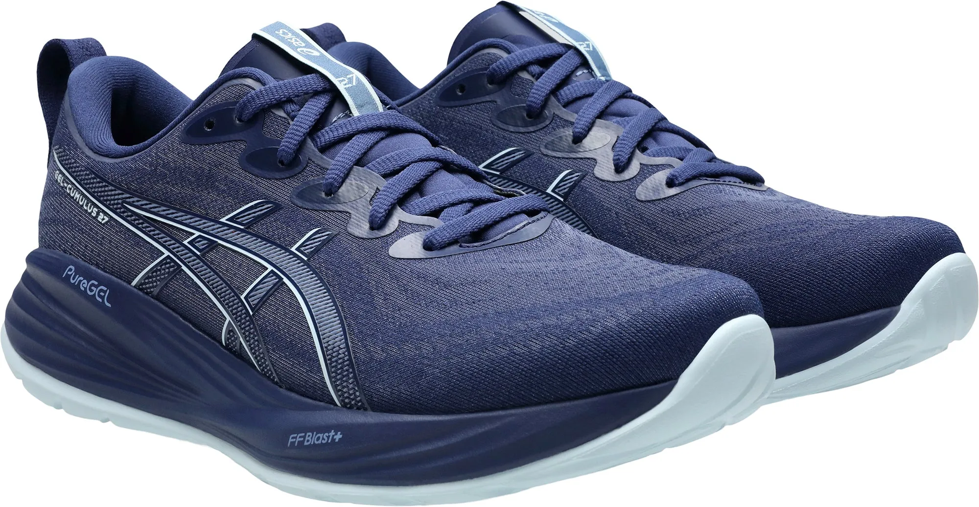 Asics Gel Cumulus 27 Mens Running Shoes - Blue Cushioned Daily Runners