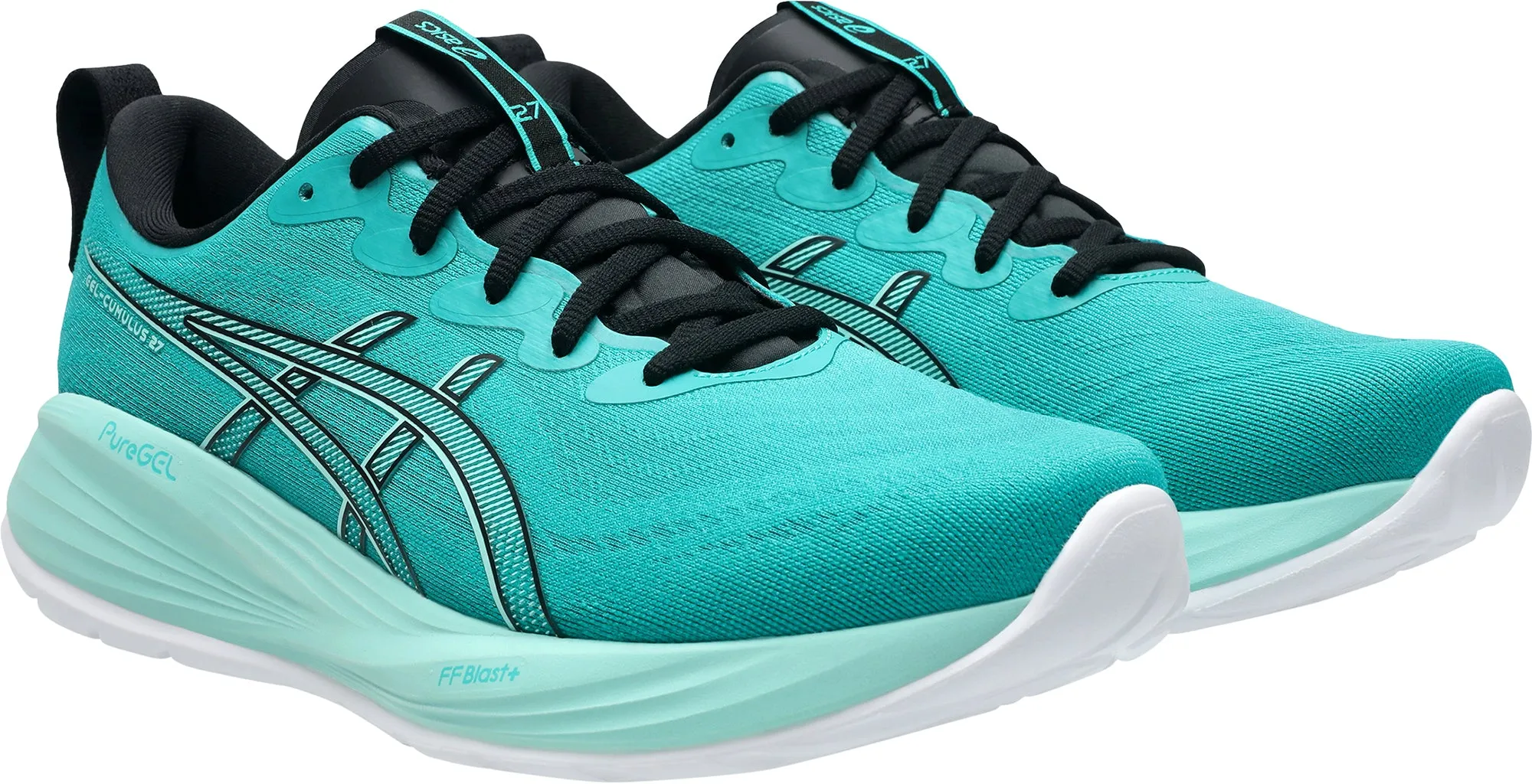 Asics Gel Cumulus 27 Mens Running Shoes - Green Cushioned Daily Runners