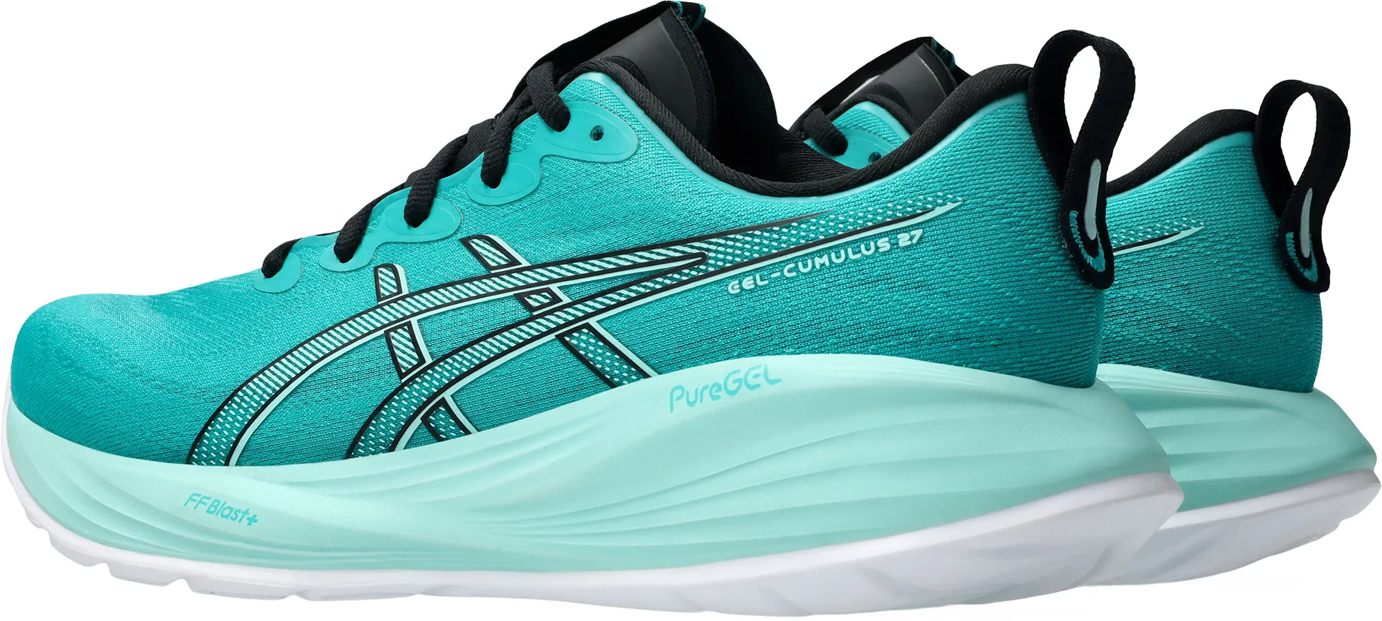 Asics Gel Cumulus 27 Mens Running Shoes - Green Cushioned Daily Runners