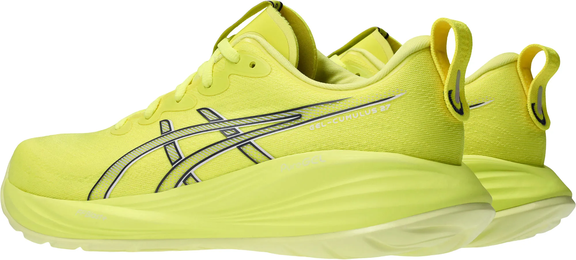 Asics Gel Cumulus 27 Mens Running Shoes - Yellow Flexible Athletic Fit
