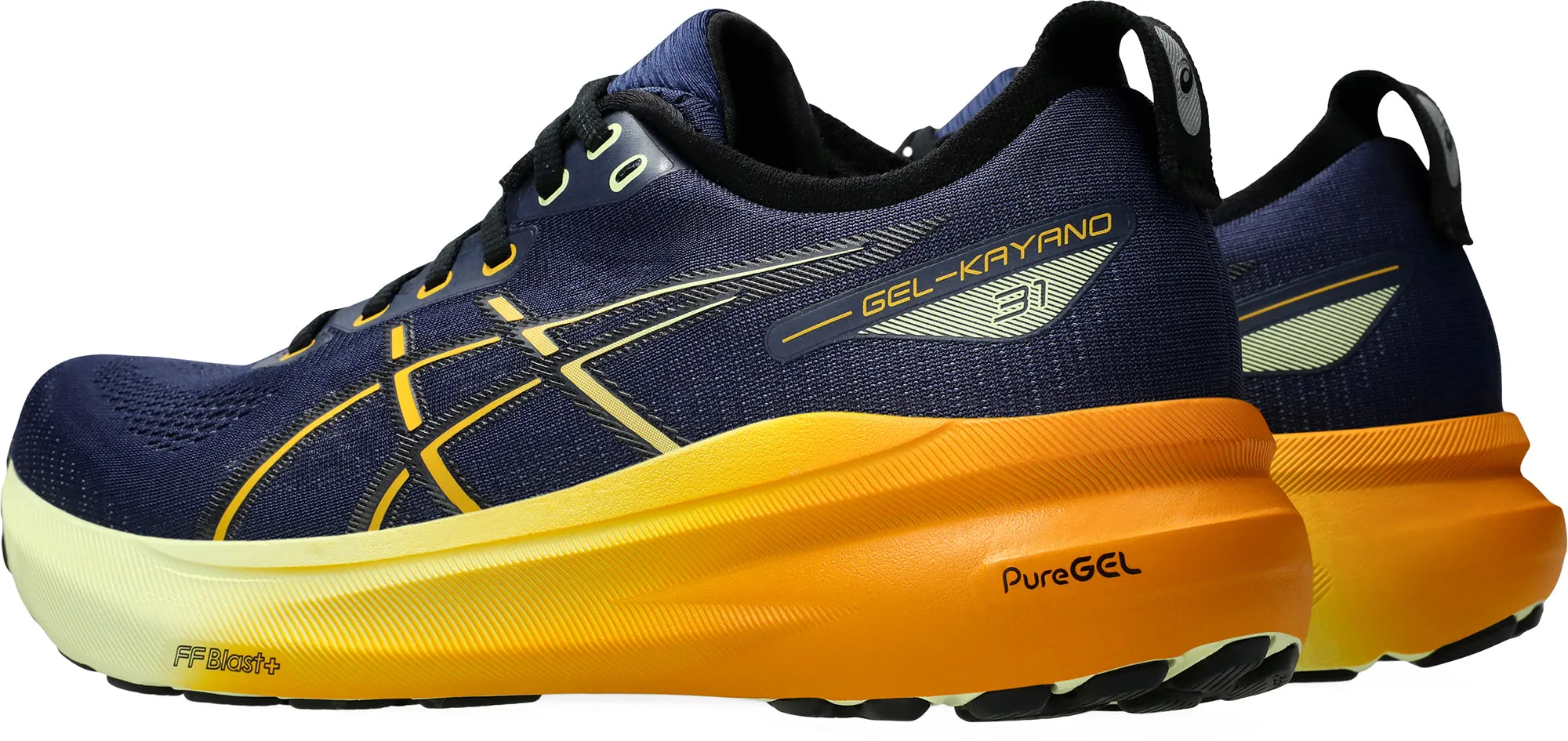 Asics Gel Kayano 31 Mens Running Shoes - Blue Flexible Athletic Fit