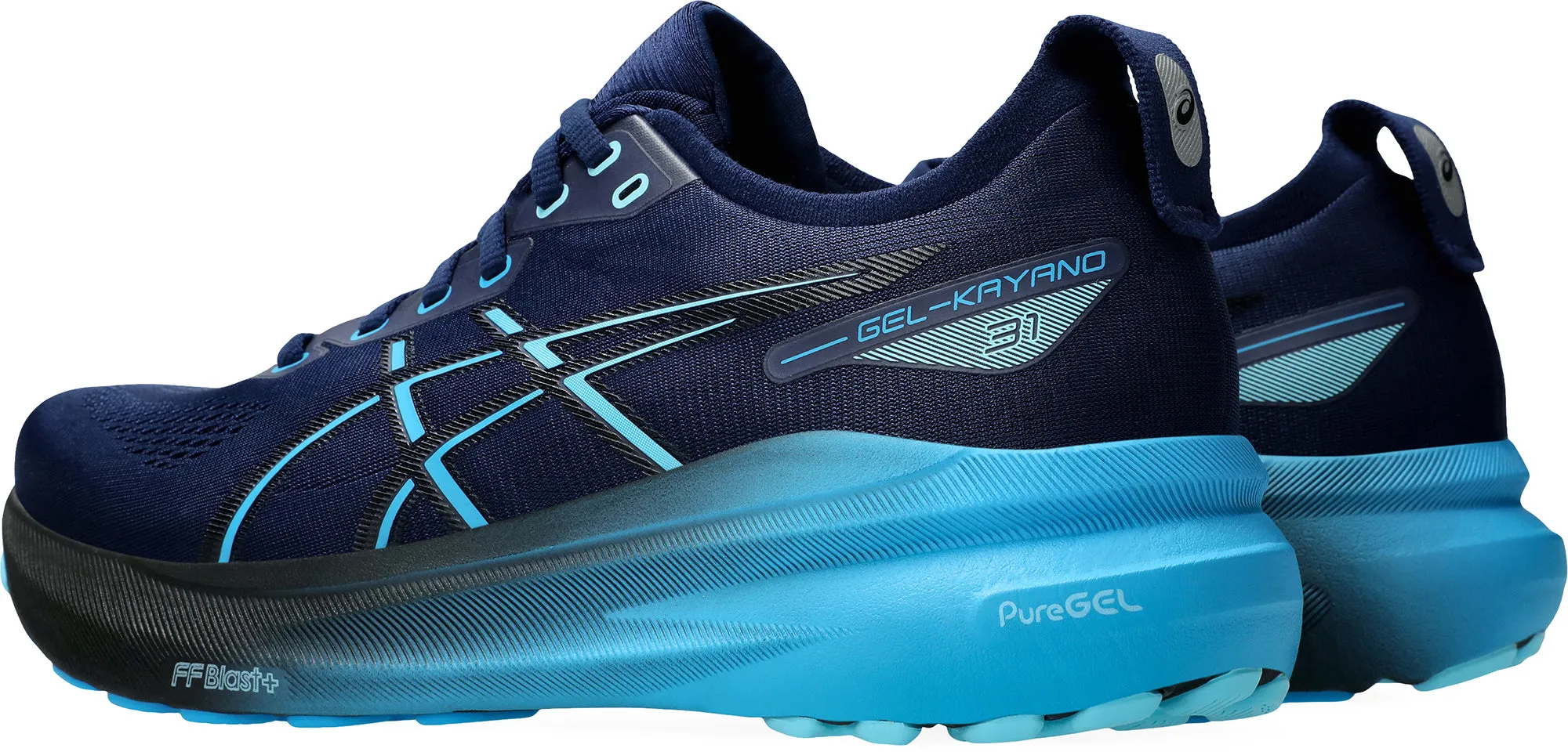 Asics Gel Kayano 31 Mens Running Shoes - Blue High Stability Trainers