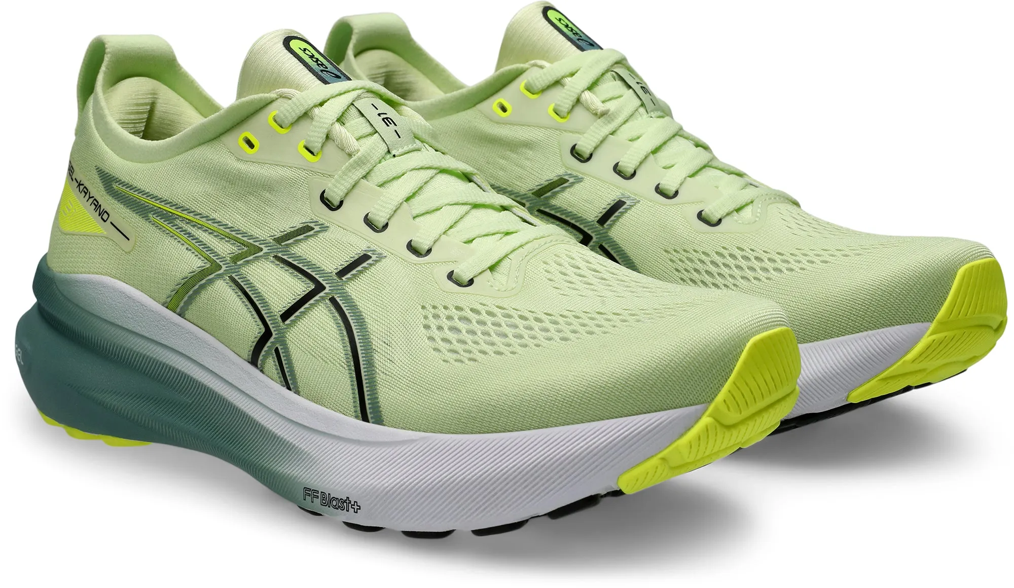 Asics Gel Kayano 31 Mens Running Shoes - Green High Stability Trainers