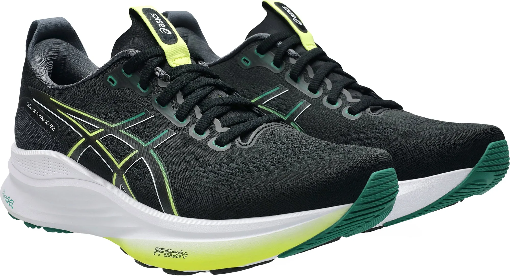 Asics Gel Kayano 32 Mens Running Shoes - Black Flexible Athletic Fit
