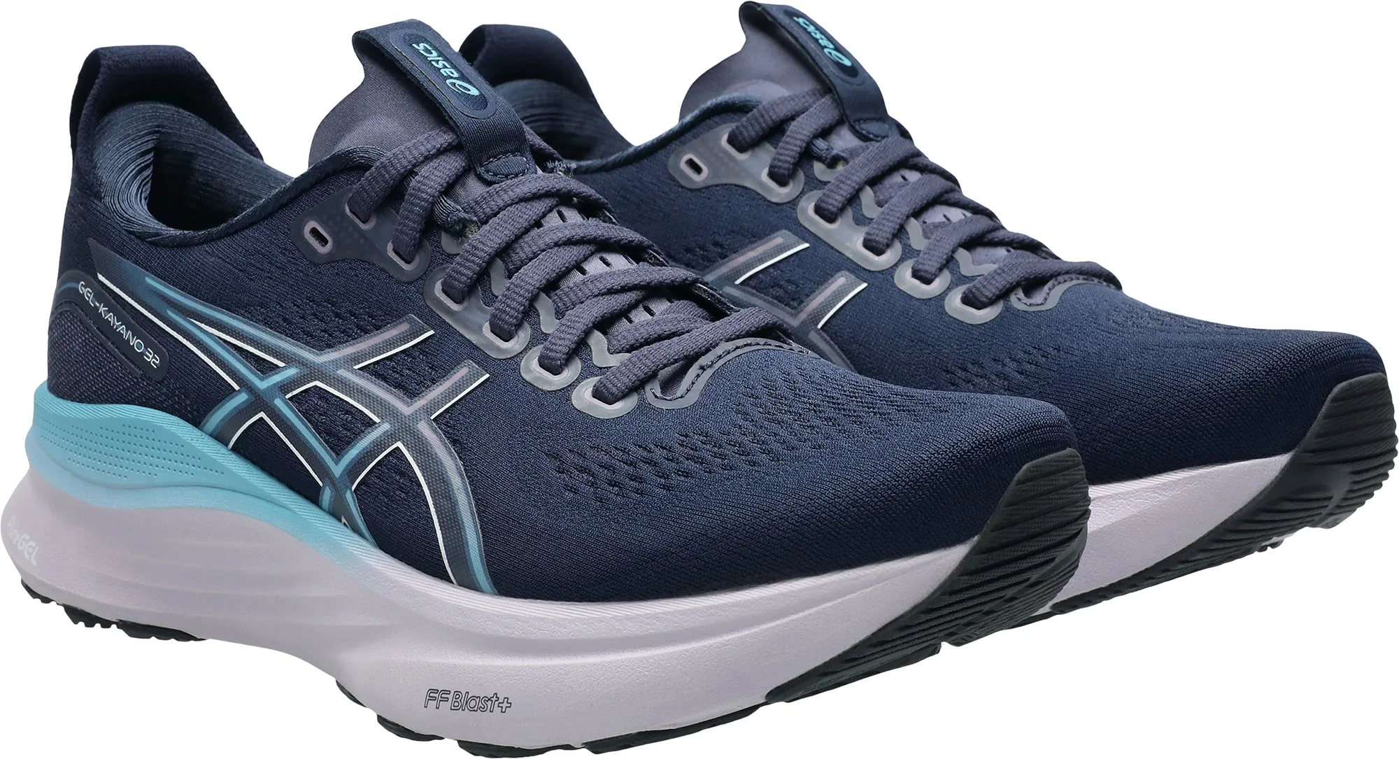 Asics Gel Kayano 32 Womens Running Shoes - Blue Flexible Athletic Fit