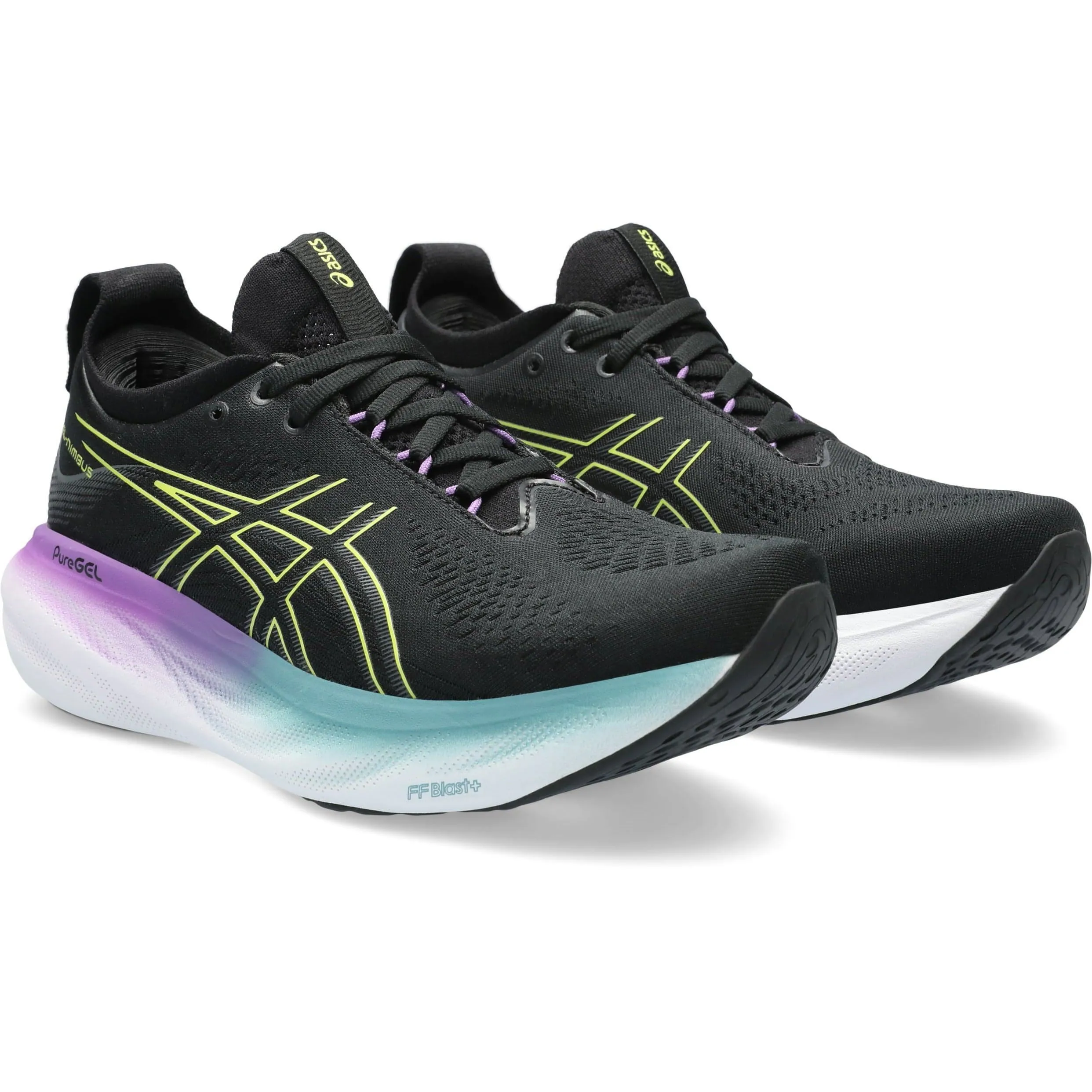 Asics Gel Nimbus 25 Womens Running Shoes - Black Plush Running Shoes
