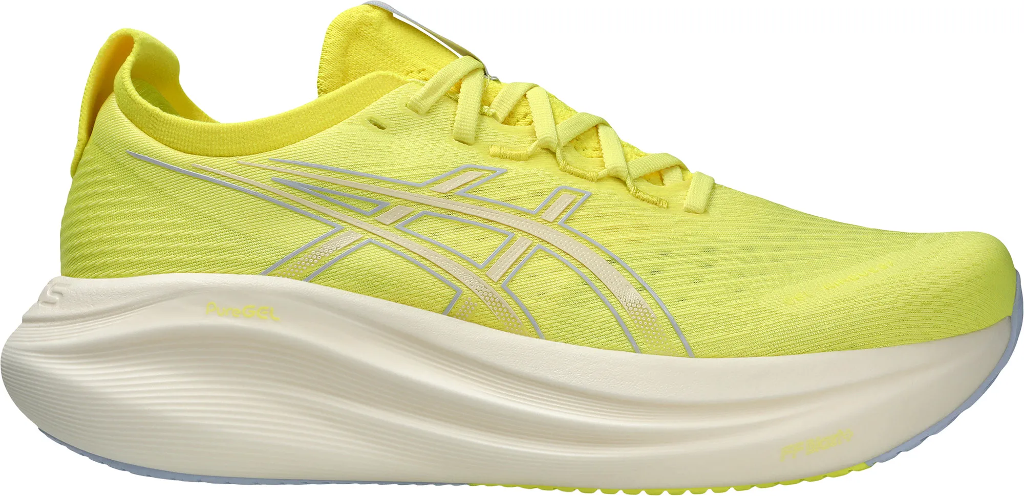 Asics Gel Nimbus 27 Mens Running Shoes - Yellow Asics shoe varieties
