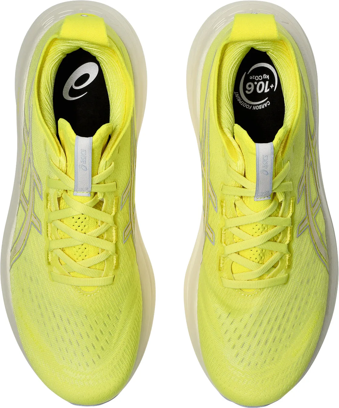 Asics Gel Nimbus 27 Mens Running Shoes - Yellow Flexible Athletic Fit