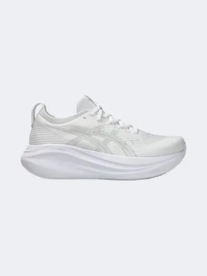 Asics Gel Nimbus 27 Women Running Shoes White/Glacier Grey Women's footwear styles