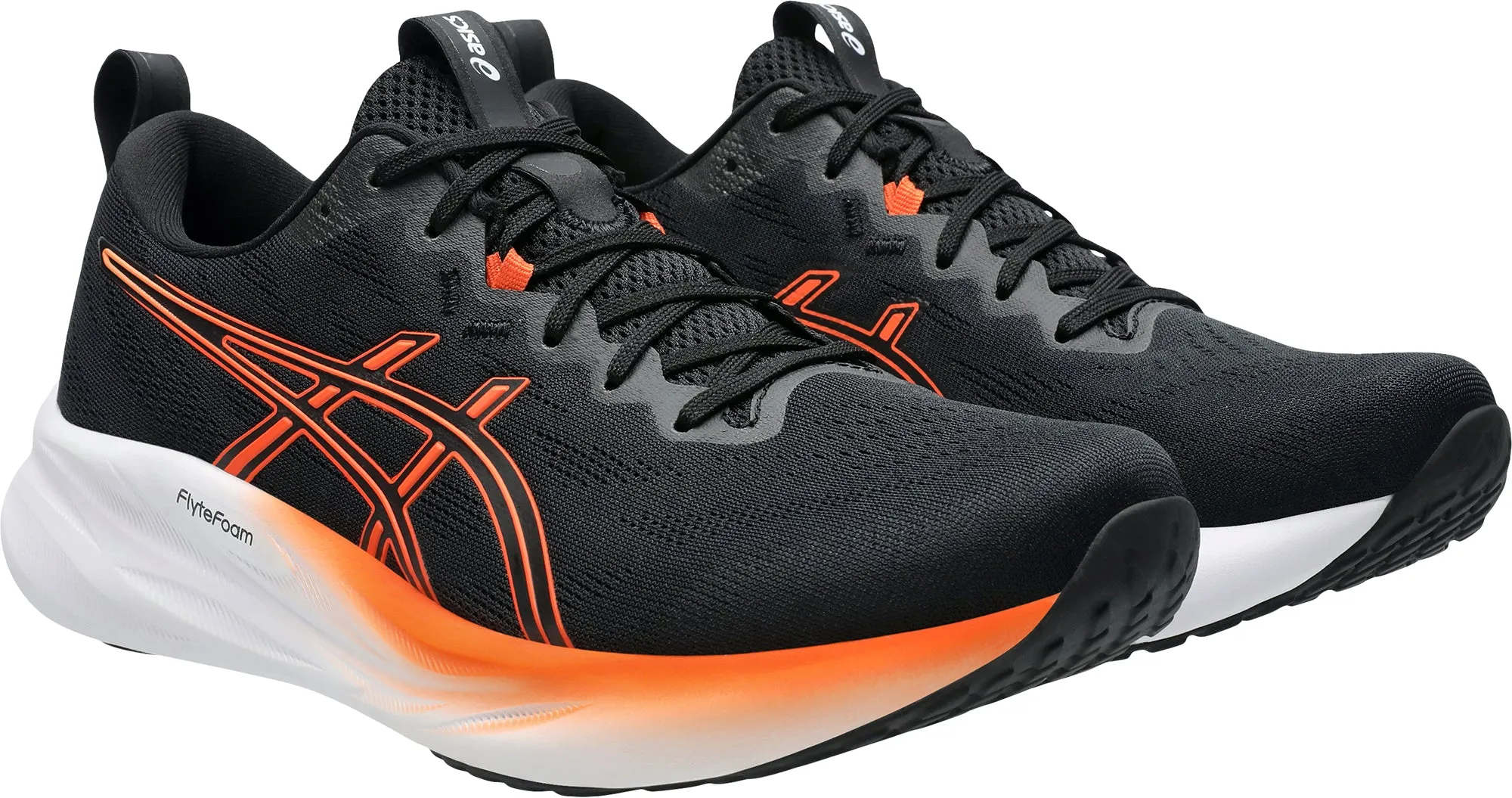 Asics Gel Pulse 16 Mens Running Shoes - Black Flexible Athletic Fit