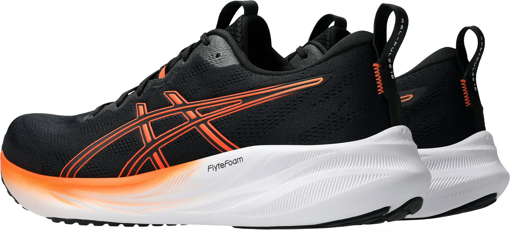 Asics Gel Pulse 16 Mens Running Shoes - Black Flexible Athletic Fit