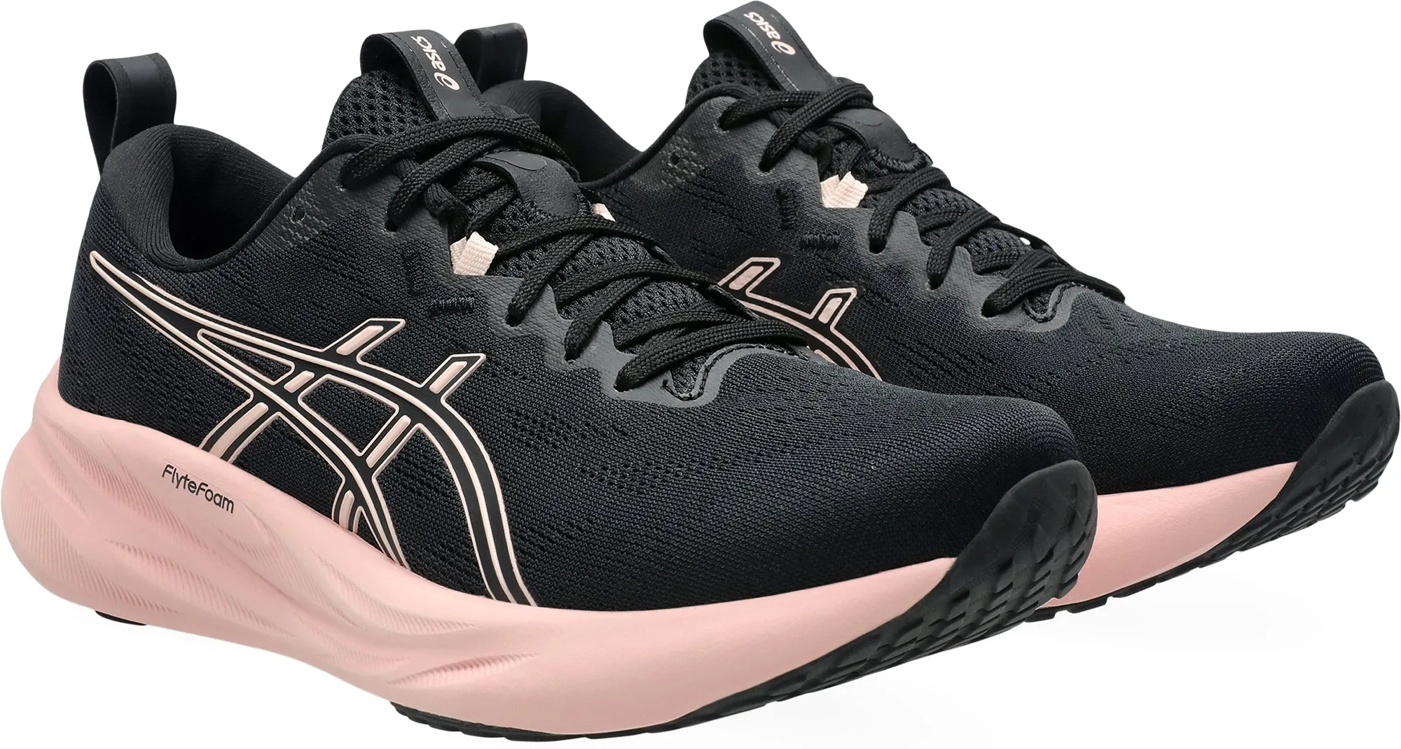 Asics Gel Pulse 16 Womens Running Shoes - Black Flexible Athletic Fit